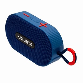 RigWig H32 Bluetooth 5.4 Outdoor Mini Speaker – Portable Wireless Speaker with Subwoofer, TWS, FM, TF, USB, Mic – High Power Sound, 1200mAh, 8H Playtime (Blue)