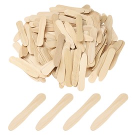 sourcing map 200PCS Wooden Ice Cream Spoons, 75MM Wooden Spoons Disposable Mini Bulk