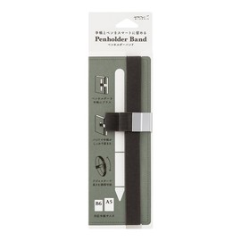 Midori 62332006 Book Band, Pen Holder Band for B6-A5, Black