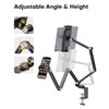 OMOTON GH03 Tablet Holder with 2 ABS Clamps, Aluminum Long