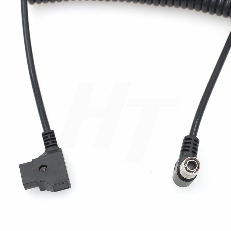 HangTon D-tap to Hirose 4 Pin Right Angle Power Cable