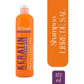 Shampoo Activee Professional Keratin Tecnologia para cuidado Intensivo de Cabello Quimicamente tratado Libre de Sal