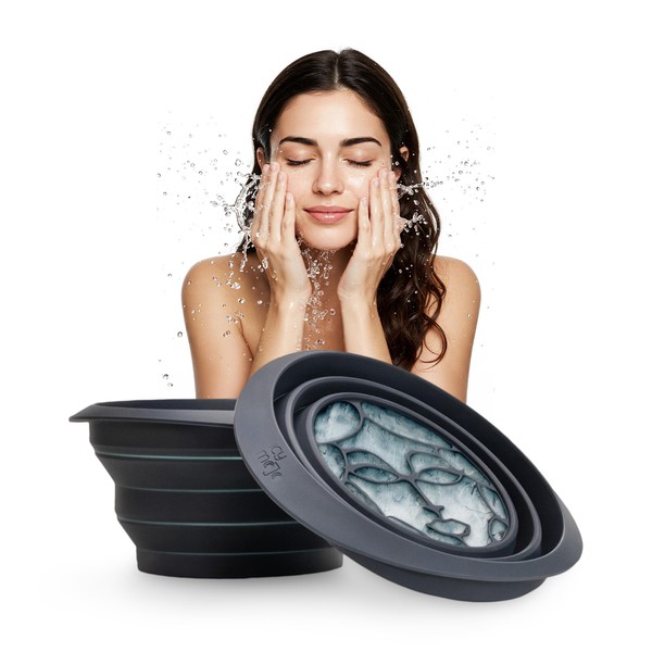 Icy-Mojo Facial Cold Plunge | Collapsible Bowl For Face Ice