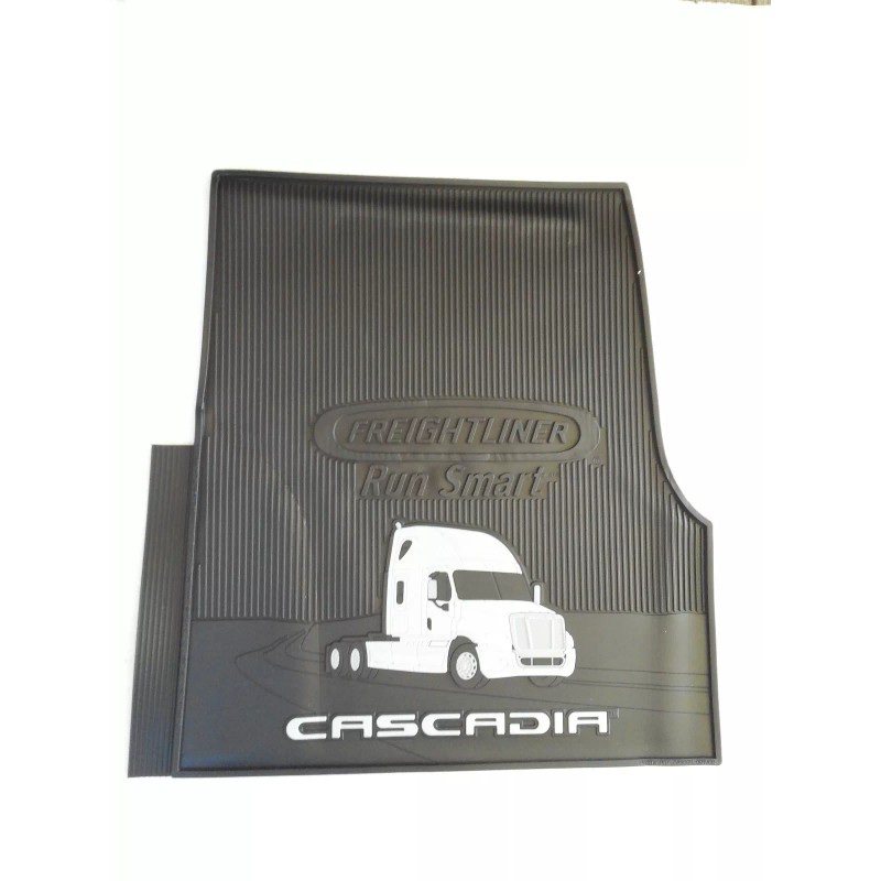 Freightliner Cascadia OEM Black Rubber Floor Mats 2Pc with Gray