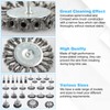 Rocaris 28 Pack Wire Wheel Brush, Carbon Steel & Twist