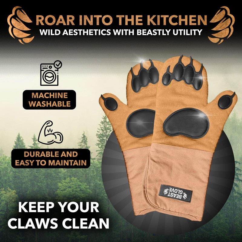 Bear Paw | Beast Glove Oven Mitts | Bear Hands
