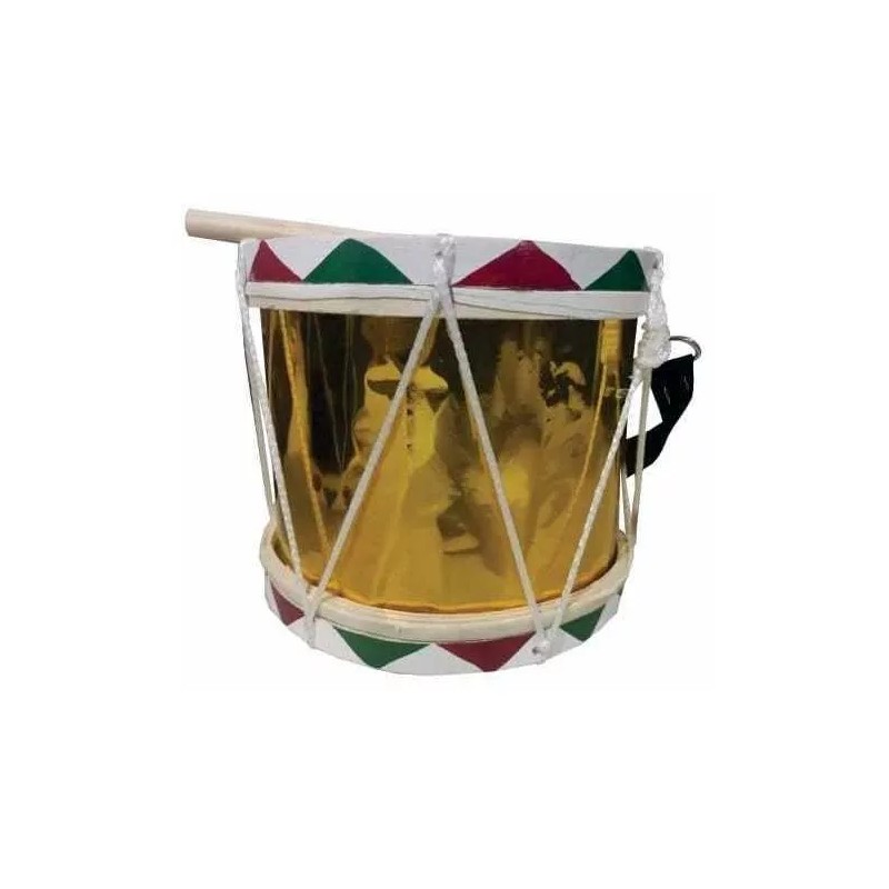 CASTILLO DIDÁCTICO Tambor De Madera, Banda De Guerra Grande (24x20)