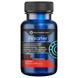 HEALTHADDICTION - Florarter - Probióticos para Circulación y Salud Cardiovascular - Apoyo Digestivo y Bienestar Integral - Con Cepas Activas y...     