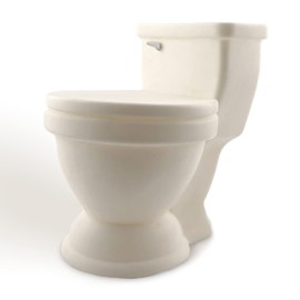 Kwirkworks Silly Toilet-Shaped Toothbrush Holder – Fun Bathroom Organizer for Kids, Holds 4 Toothbrushes, Hilarious and Functional