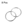sourcing map Stainless Steel 304 O Rings, 8 Pieces 40