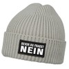 MoonWorks® Men's Beanie with Patch Knitted Hat with Saying "Bevor