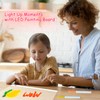 LED Drawing Board, 13.7"X10" LED Note Board with Colors, Light