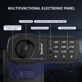 SongYung 83 Keys Cabinet Wall Safe with Sensor Light and Emergency External Power Supply, Electronic Key Safe,Secure Wall Mount Safe with 83 Key Tags for Hotels,Office,Companies,Car Dealerships