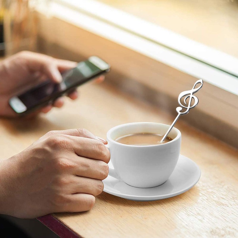 Music Note Spoon Stirring Spoon Coffee Spoon Stainless Steel Music