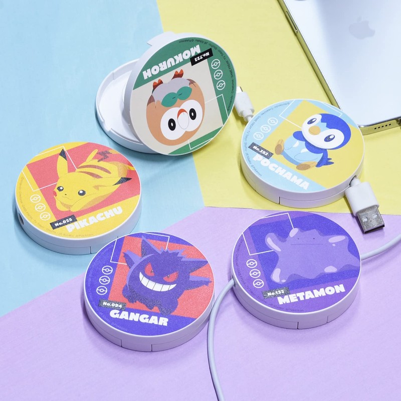 Gourmandise Pokémon Cord Reel Case Pikachu POKE-816A