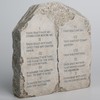 ShineOnAngel Ten Commandments Tabletop Decor - 6.8-Inch Stone Effect Religious