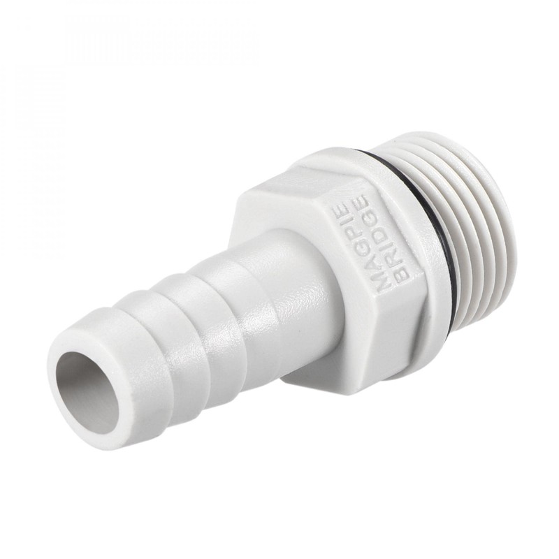 sourcing map PVC Barb Hose Fitting Connector Adapter 10mm or