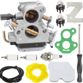 ZAMDOE Carburetor Kit for Husqvarna 235 235E 236 236E 240 240E 120 MARK II Chainsaw Engine for Jonsered CS2234 CS2238 CS2234S CS2238S Chainsaw, Replaces # C1T-W33C 574719402 545072601 545061801