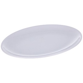 Lacor Melamine Oval Tray, White, 280 x 200 x 24 mm