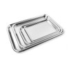 Teqler 134801 Stainless Steel Tray, 28.5 cm x 19 cm