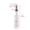 Ibergrif M34027 Kitchen Sink Soap Dispenser, Built in 400ml Liquid,