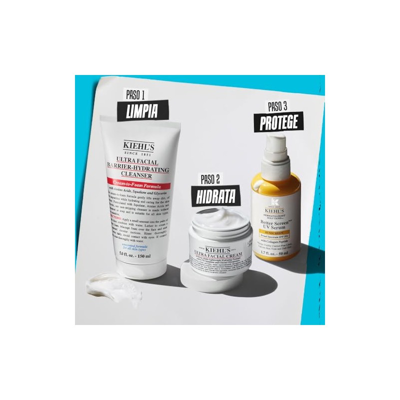 Kiehl Ultra Facial Barrier Hydrating Cleanser Limpiador Crema Espuma Todo
