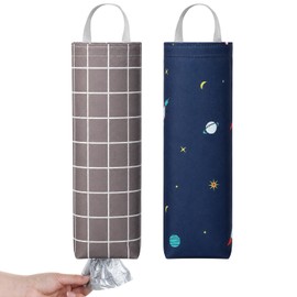 2 PCS Carrier Bag Storage, Wall Mount Plastic Bag Holder for Home Kitchen
