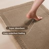 tchdio Waffle Bath Mat - Super Absorbent Bathroom Rugs Non