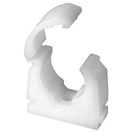 Merriway BH04500 (12 Pcs) Single Hinged Pipe Clip, 22 mm - Pack of 12 Pieces
