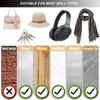 BIUFANTASI Adhesive Hat Hooks for Wall (20-Pack) No Drilling Caps