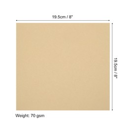 MECCANIXITY 50 Sheets Origami Paper Double Sided 8x8 Inch(20x20cm) Square Sheet for Art Craft Project, Beginners, Gifts Decor, Khaki