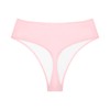 Bellecarrie - Pantalones de bikini de cintura alta para mujer,