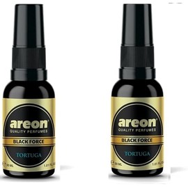 AREON Black Force Car Air Fresheners Spray Tortuga, Pack of 2