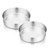 P&P CHEF P&P CHEF Cake Pan Set of 2, Stainless