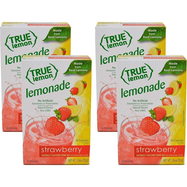 True Citrus STRAWBERRY LEMONADE (Pack of 4) 10ct each box