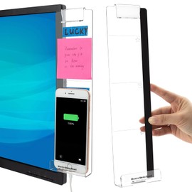Book Document Stand Office Desk Accessories Computer Monitor Memo Board Multifunction Message Board Computer Sticky Note Holder Office Supplies Phone Holder Left and Right 2pcs