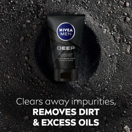 NIVEA MEN Deep Face & Beard Wash 100ml