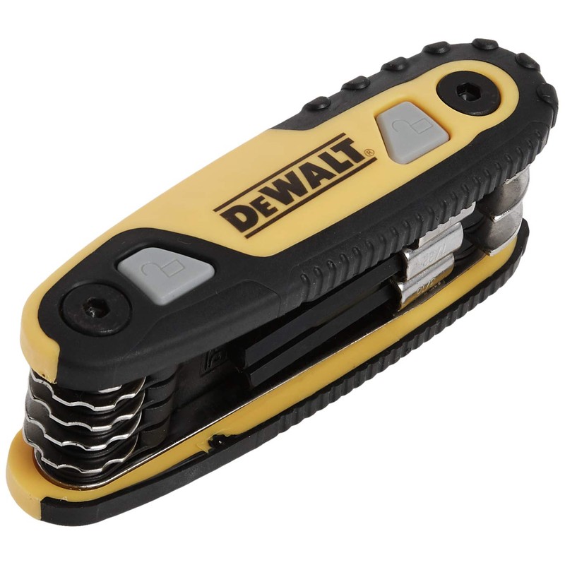 DEWALT Hex Key Set, SAE, Folding/Locking, 8 Keys (DWHT70262M)