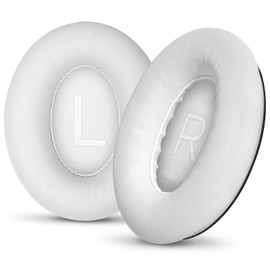 Aurivor Lambskin Ear-Pads Cushions for Bose QuietComfort (QC) 45 Noise Cancelling Headphones (White)