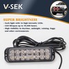 V-SEK Red White LED Strobe Lights Kit - 8PCS 16-LED
