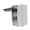 2 Poles Circuit Breaker MCB Miniature Leakage Breaker Waterproof Distribution