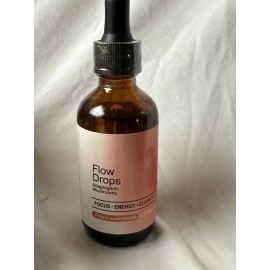 Unbranded Health Flow Drops - Adaptogen Mushroom Blend - Peach Watermelon Flavor - 2.11 Oz