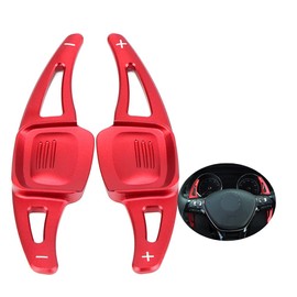 ontto Steering Wheel Shift Paddle Extension Gear Paddle Fits VW Golf 7/7.5 (Not GTI R GTD R-Line) MK7 Golf 8 MK8 Polo MK6 Arteon Touareg Tiguan Metal Paddle Shifter Interior Decoration Accessories Red