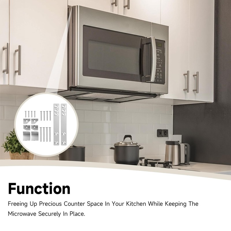 AIYOYOLIFE Microwave Under Cabinet Mount Kit Compatible with GE Microwave