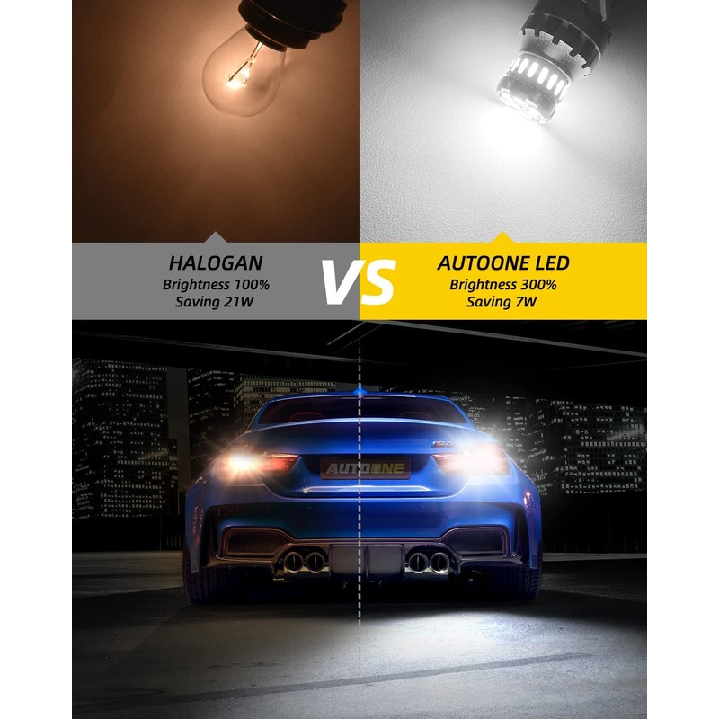 AUTOONE 1156 LED Bulb, LED Reverse Lights 300% Brighter BA15S