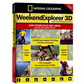National Geographic TOPO! Weekend Explorer 3D (San Francisco Bay Area, Big Sur, Napa Valley)