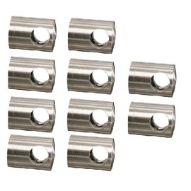 10 x Stainless Steel Cross Bar Holder Diameter Bar 12 mm Flat Connection V2A Truss Holder VA Stair Railing Stair Railing Balcony Railing Balcony Patio Railing (10Quer1200)