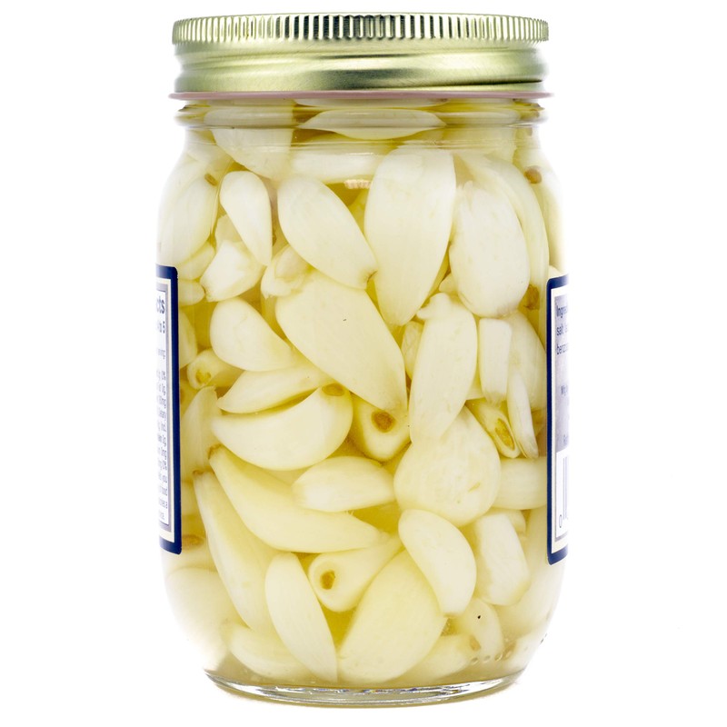 Amish Wedding All-Natural Hot and Sweet Pickled Garlic 15 Ounces