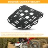 NICECNC Black Motorcycle Tail Rack Rear Luggage Rack Compatible with