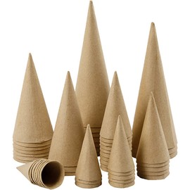 Creativ 26549 Cones - Assortment, H: 4-20 cm, 50asstd